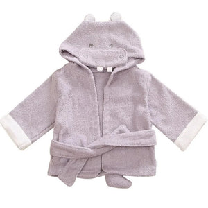 Toddler Hooded Cotton Bathrobe - Cuddle Baby