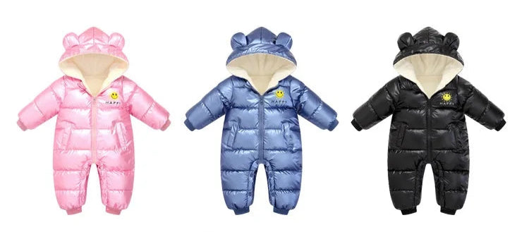Newborn Baby Winter Waterproof Down Snowsuit