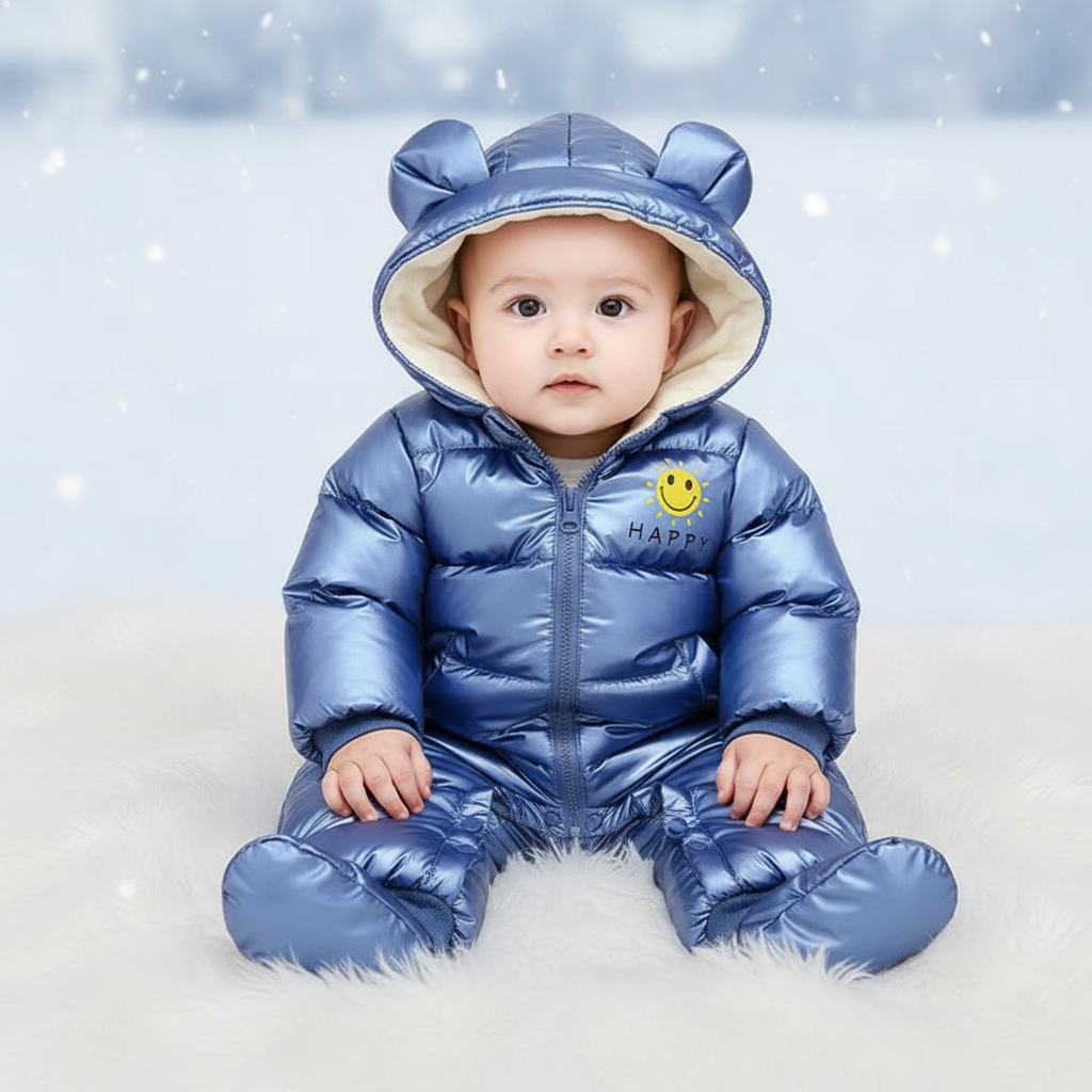Newborn Baby Winter Waterproof Down Snowsuit