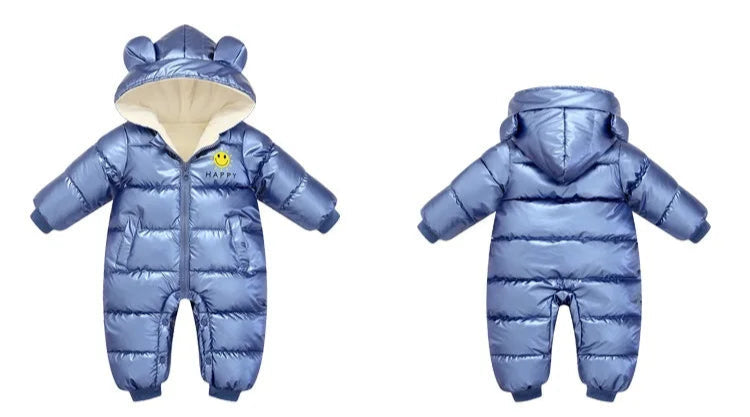 Newborn Baby Winter Waterproof Down Snowsuit