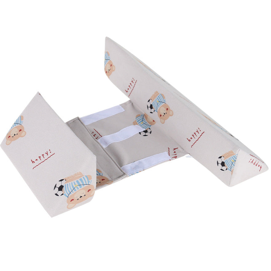 Anti-Roll Newborn Baby Side Sleeper Pillow Wedge with Removeable Cover