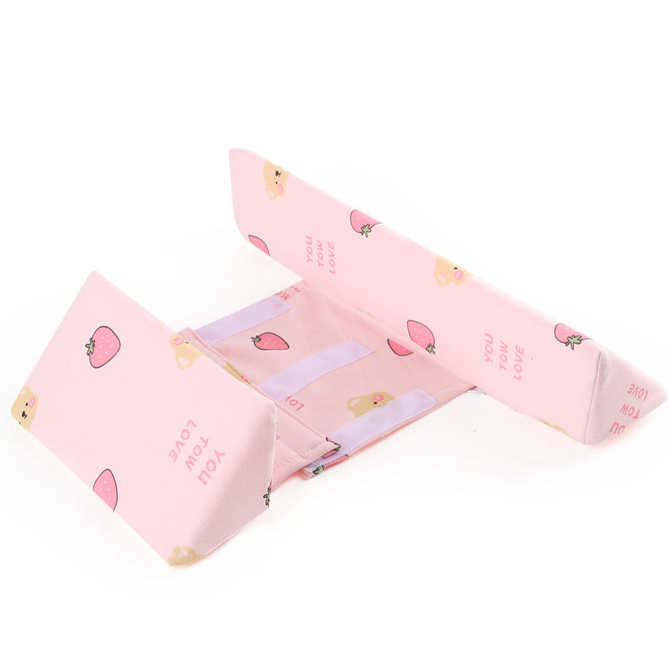 Anti-Roll Newborn Baby Side Sleeper Pillow Wedge with Removeable Cover