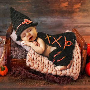 Handmade Newborn Crochet Wizard Photo Outfit