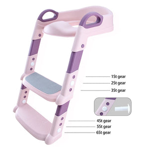 Stepped Children's Toilet Foldable Foot Stool - Cuddle Baby