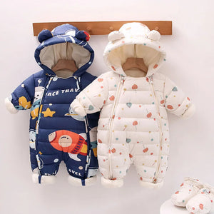 Baby Winter Warm Jumpsuit with Matching Boots