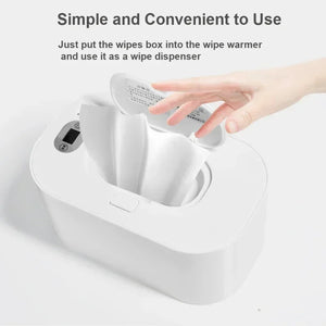 Large Capacity Baby Wipe Warmer with Adjustable Temperature Control and LED Display