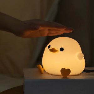 Cute Duck Silicone Nursery Night Light - Cuddle Baby