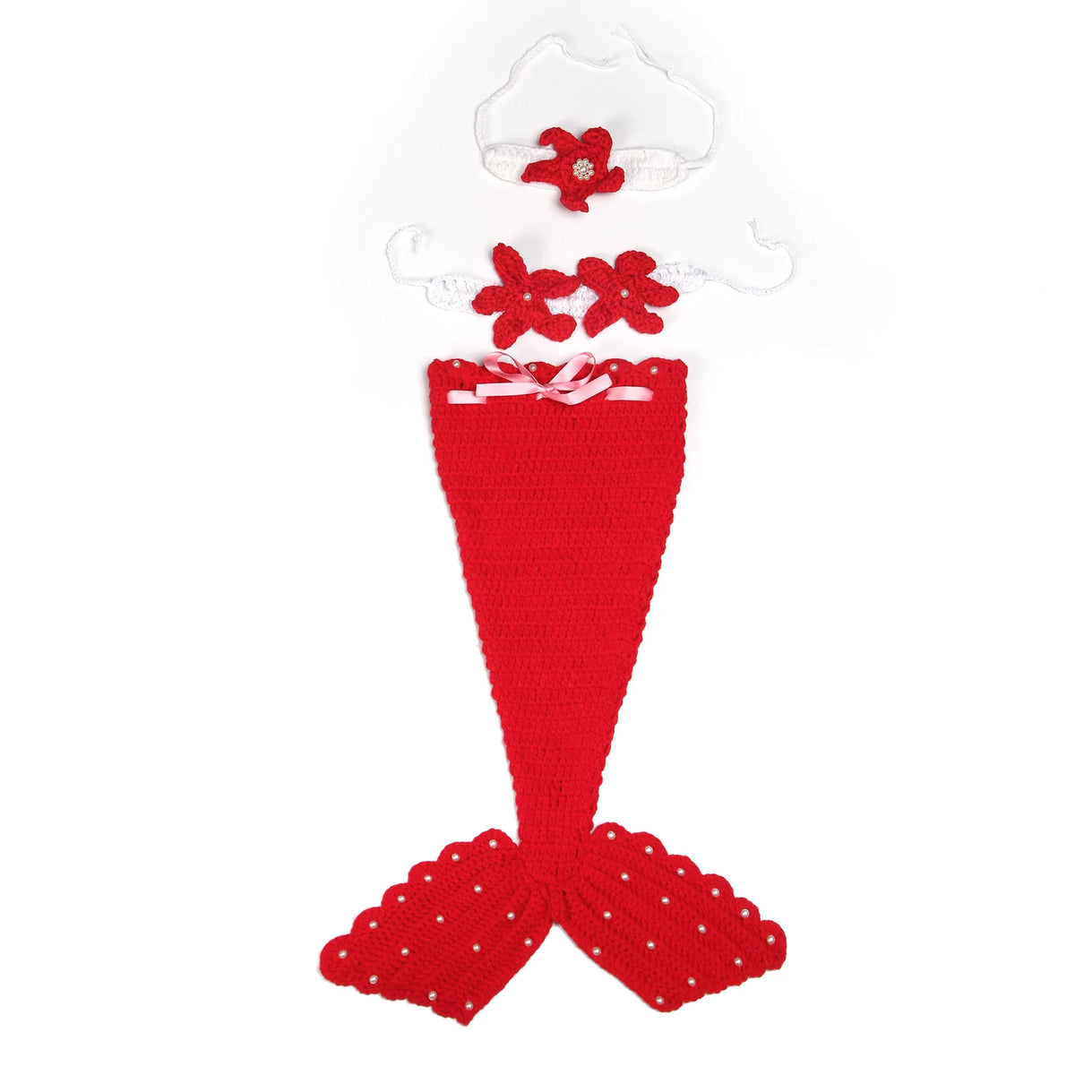 AquaBelle™ Baby Girl Mermaid Photo Prop Set