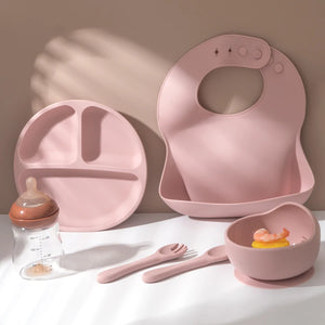 Baby Silicone Feeding Set.