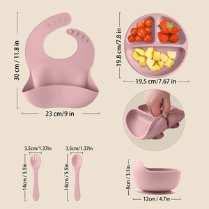 Baby Silicone Feeding Set.