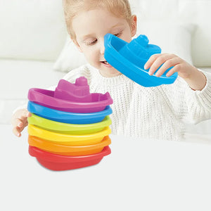 Colorful Stacking Cups - Bath Toy - Cuddle Baby