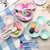 Minnie Mouse 3-Piece Baby Tableware Set: Wheat Straw Bowl, Plate, and Utensils.