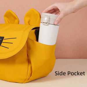 Large Capacity Cute Cat Diaper Bag | Cuddle Baby