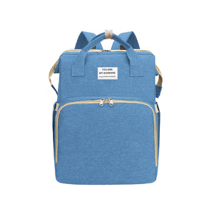 Large Capacity Multifunctional Foldable Diaper Bag with Changing Station.