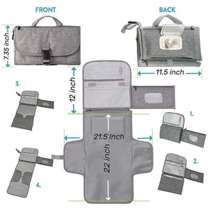 2 in 1 Portable Diaper Changing Pad - Cuddle Baby