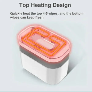 Large Capacity Baby Wipe Warmer with Adjustable Temperature Control and LED Display