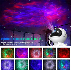 Kids Galactic Explorer 360° Sky Projector - Astronaut Rocket Night Light.