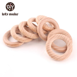 Montessori Silicone & Wooden Smart Ring Set