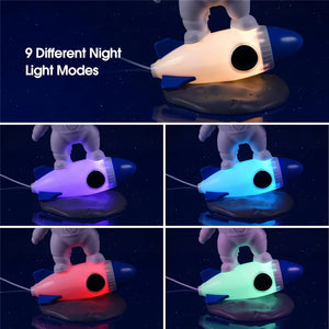 Kids Galactic Explorer 360° Sky Projector - Astronaut Rocket Night Light.