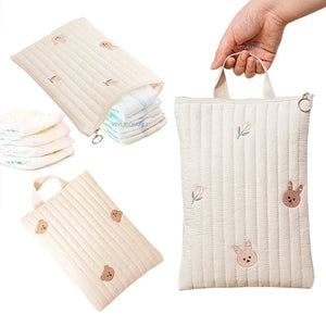 Cotton Diaper Storage Bag | Cuddle Baby