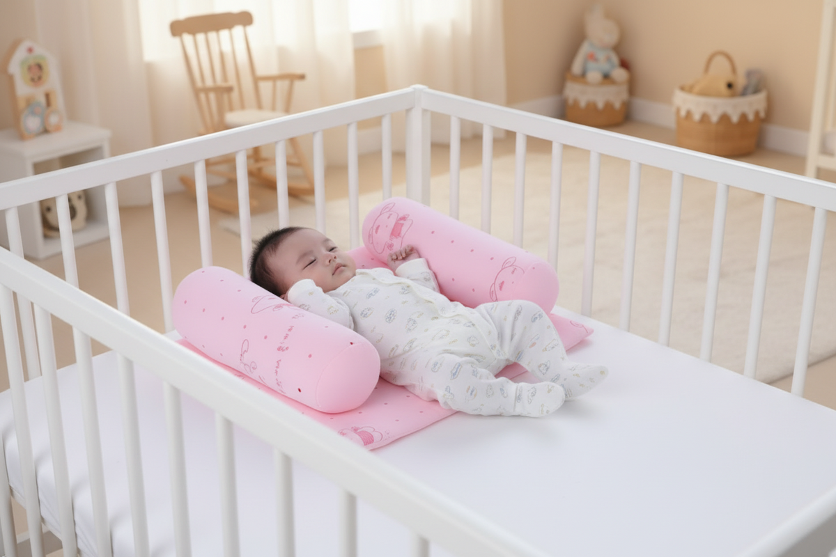 TenderNest™ Newborn Anti-Roll Safety Support Pillow