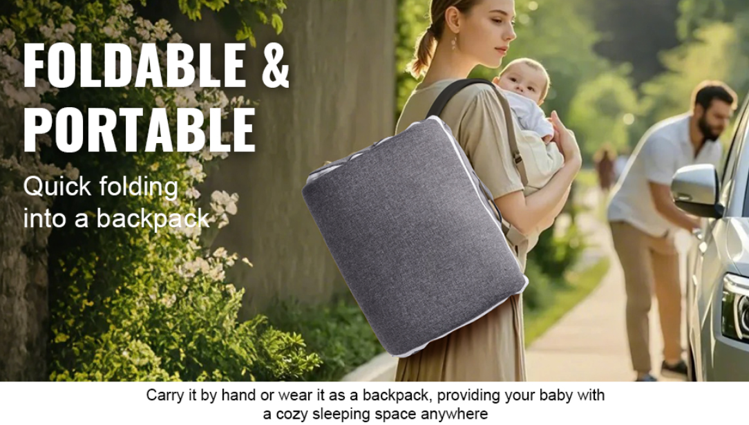 LullaLuxe™ Foldable Travel Baby Lounger Nest