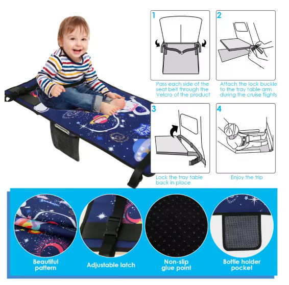 Toddler Travel Airplane Hammock Seat Bed