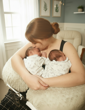 DuoNest™ Luxe Twin Nursing & Support Pillow