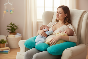 DuoNest™ Luxe Twin Nursing & Support Pillow