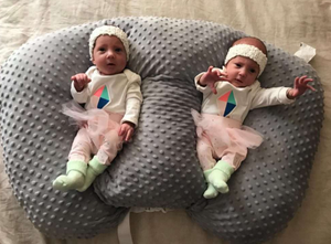 DuoNest™ Luxe Twin Nursing & Support Pillow