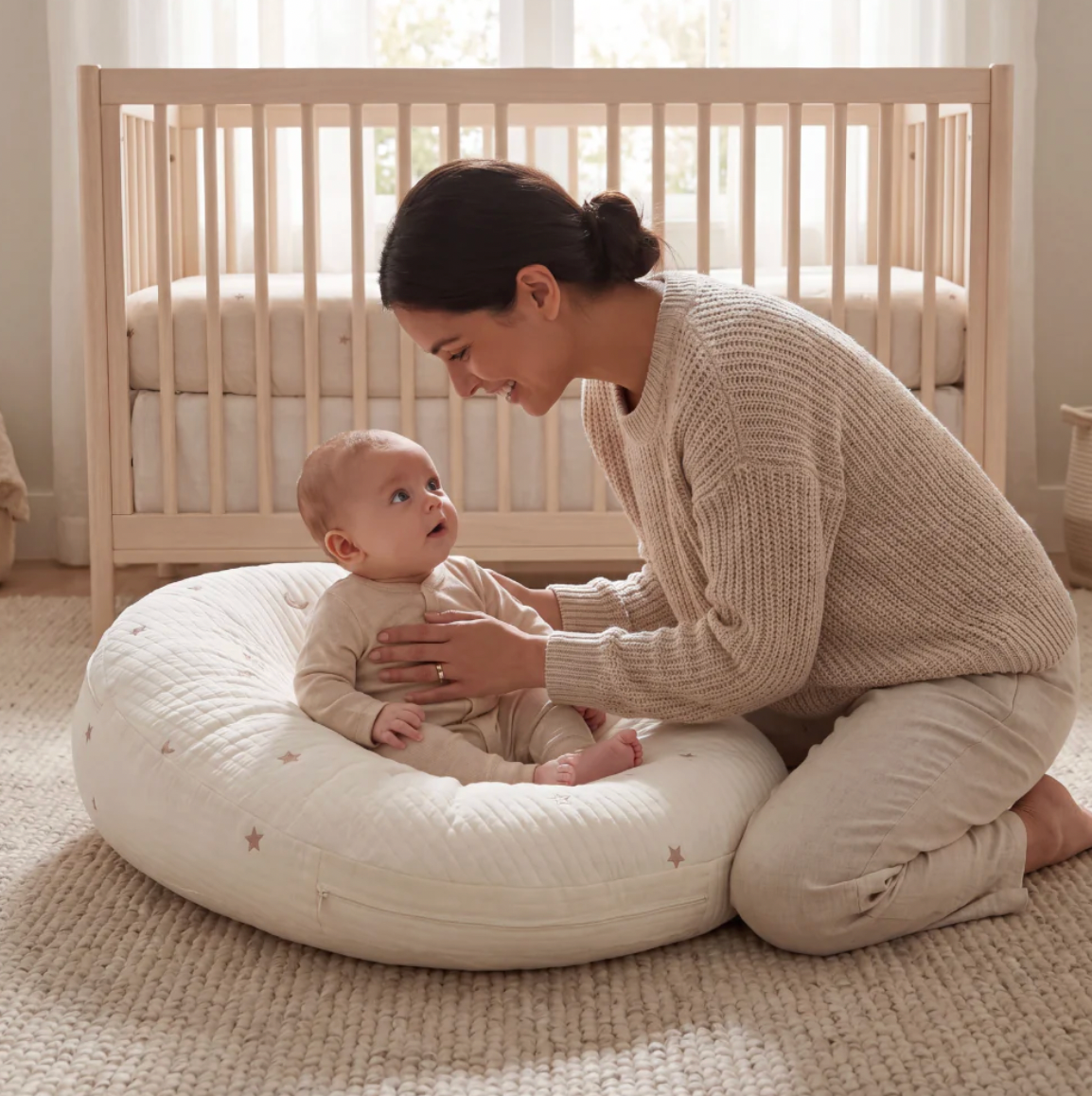 Infant Inclined Wedge Pillow For Lying Down.
