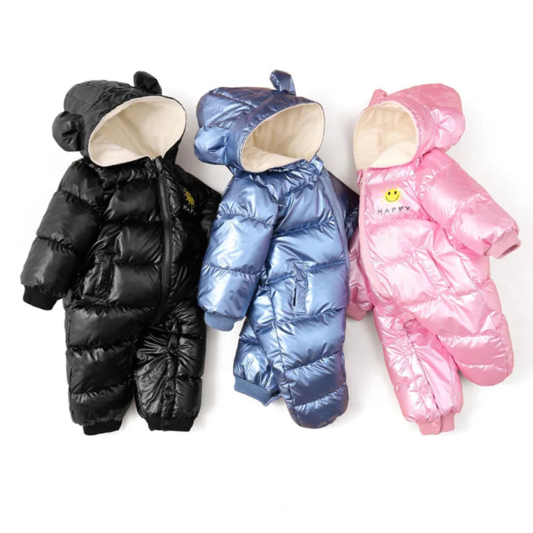 Newborn Baby Winter Waterproof Down Snowsuit