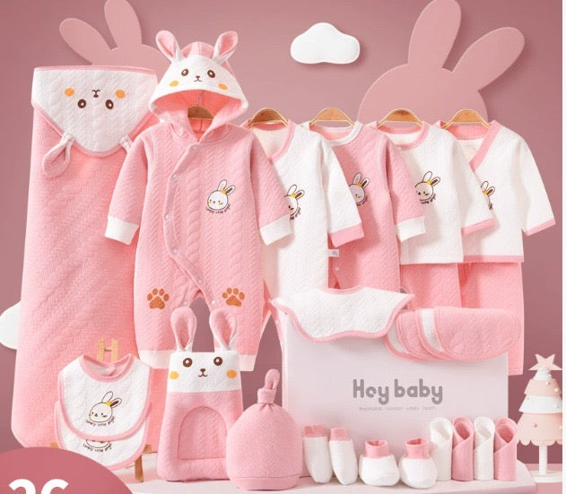 26-Piece Premium Cotton Newborn Baby Gift Set