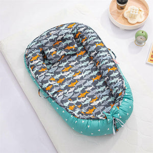 Portable Baby Lounger Nest with Head Pillow.