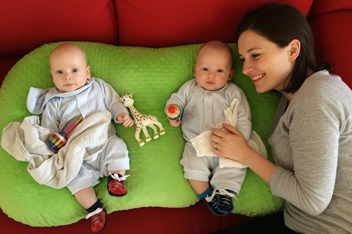 DuoNest™ Luxe Twin Nursing & Support Pillow