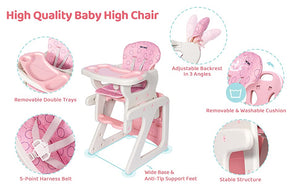 Infant-to-Toddler 3-in-1 Highchair Booster & Toddler Table Set