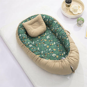 Portable Baby Lounger Nest with Head Pillow.