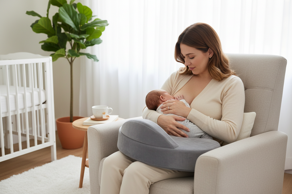 CuddleNest Pro™ Ergonomic Nursing Pillow