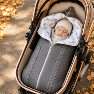 CozyNest™ Knit Baby Stroller Bunting Bag