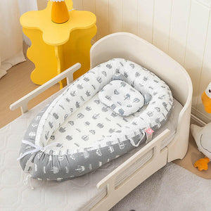 Portable Baby Lounger Nest with Head Pillow.