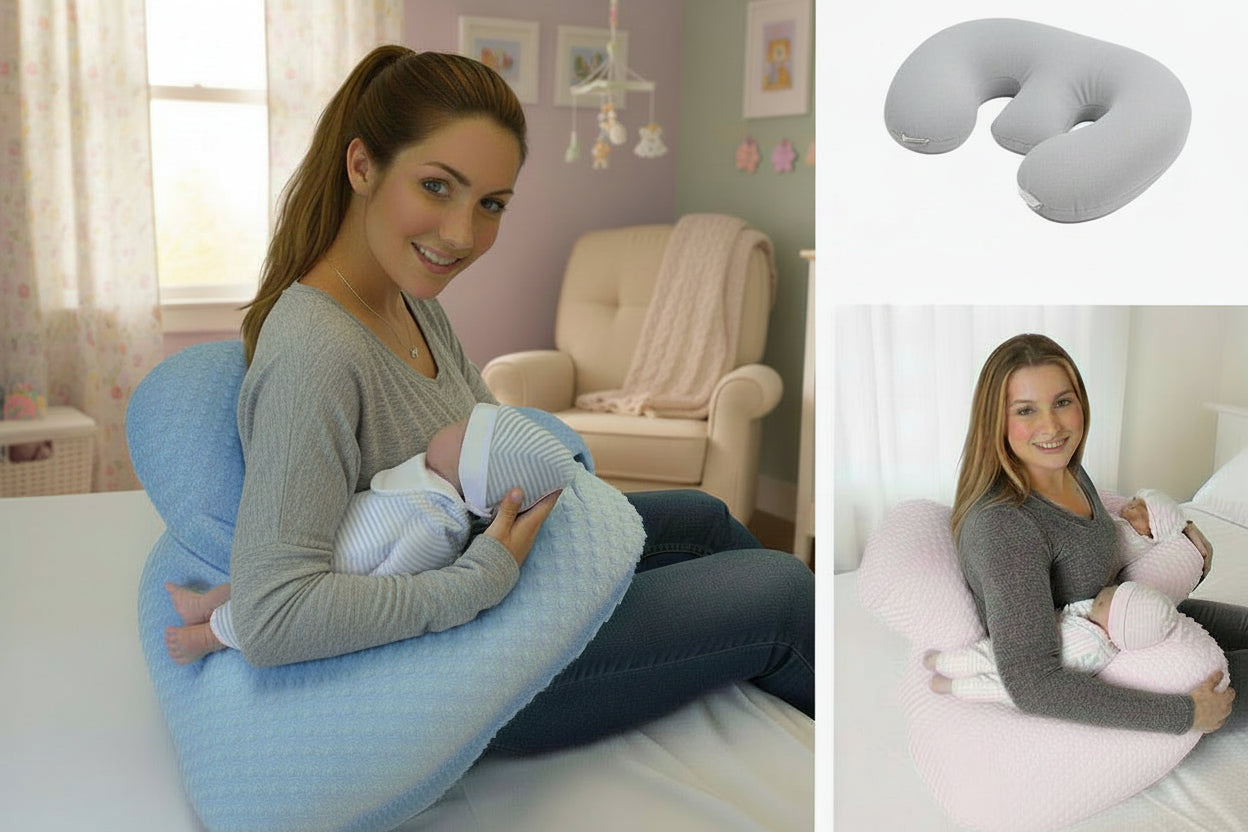 DuoNest™ Luxe Twin Nursing Support Pillow – Cuddle Baby