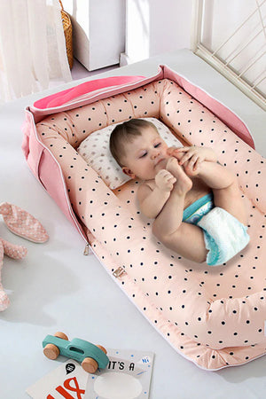 Portable Foldable Cotton Baby Crib Bed